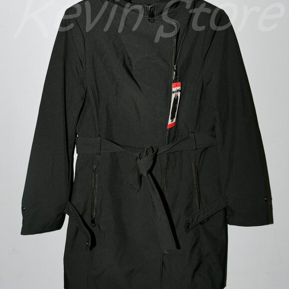 Halston Women's Belted Trench Coat - Picture 14 of 14